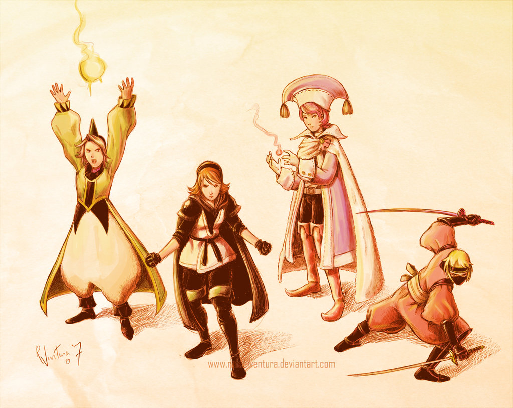 Фантазия 3. Final Fantasy III Art. Монахи Final Fantasy 3. Final Fantasy 3 characters. Final Fantasy 3 fanart.